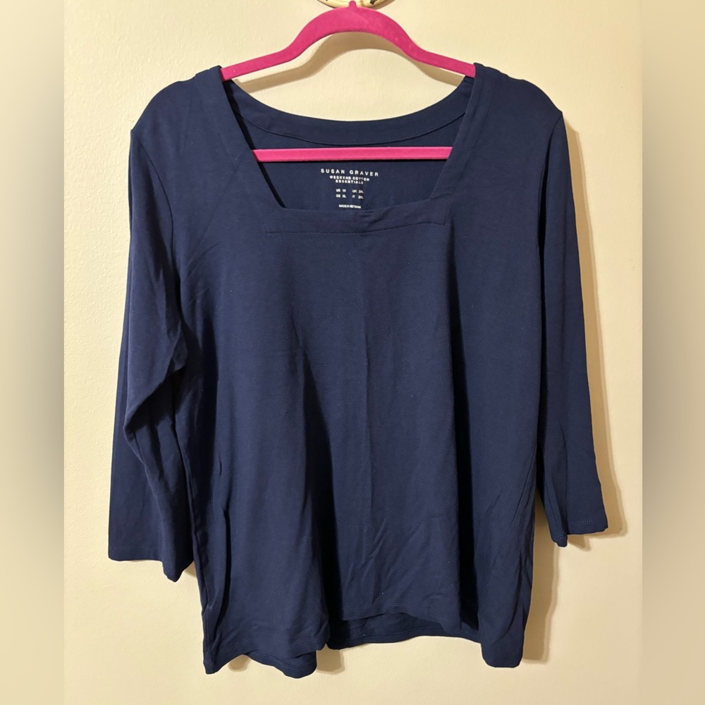 Susan Graver knit top 1x
